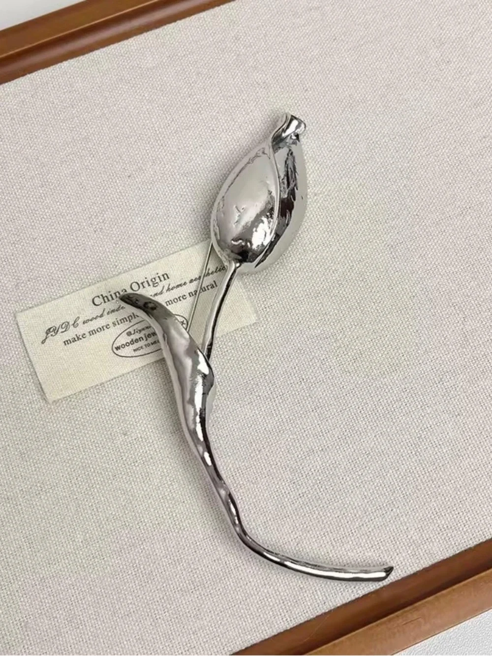 Anthropologie polished silver